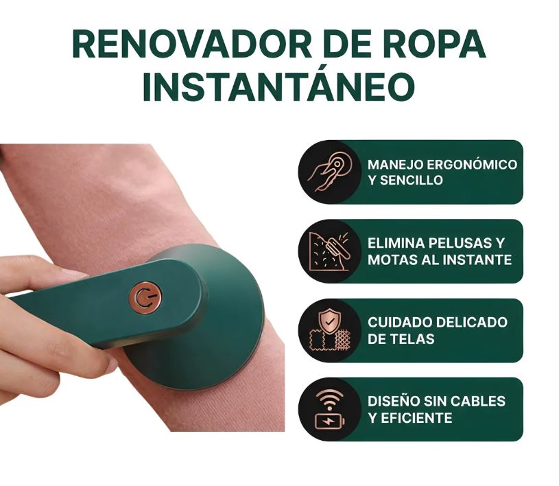 Removedor de Motas Eléctrico Recargable